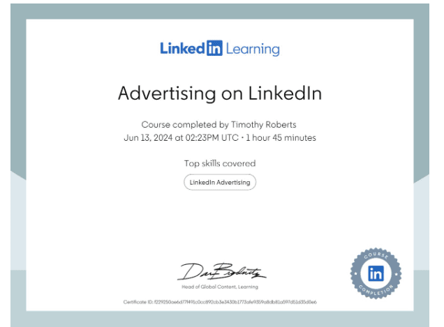 AdvertisingOnLinkedin